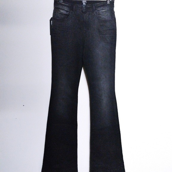 NWT PRPS Black Raven Coal Yenko Slim Flare Stretch Denim Jeans 27